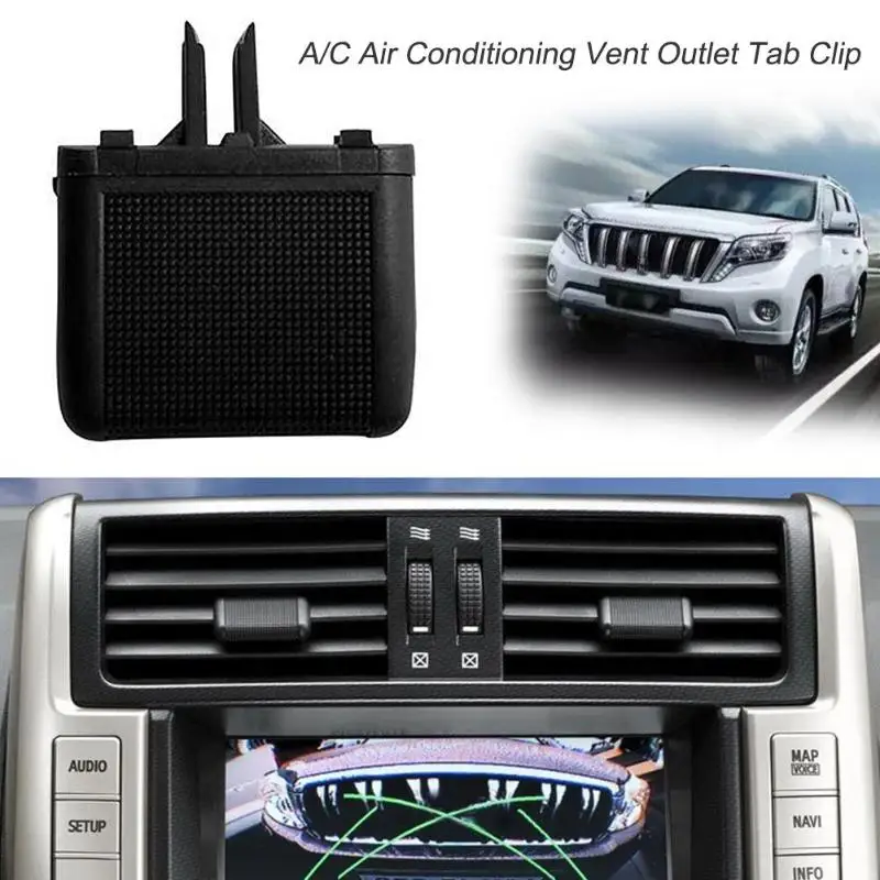 

Car Front A/C Air Conditioning Vent Outlet Tab Clip Repair Kit for Toyota Prado 2010-2017 Car-styling Auto Accessories