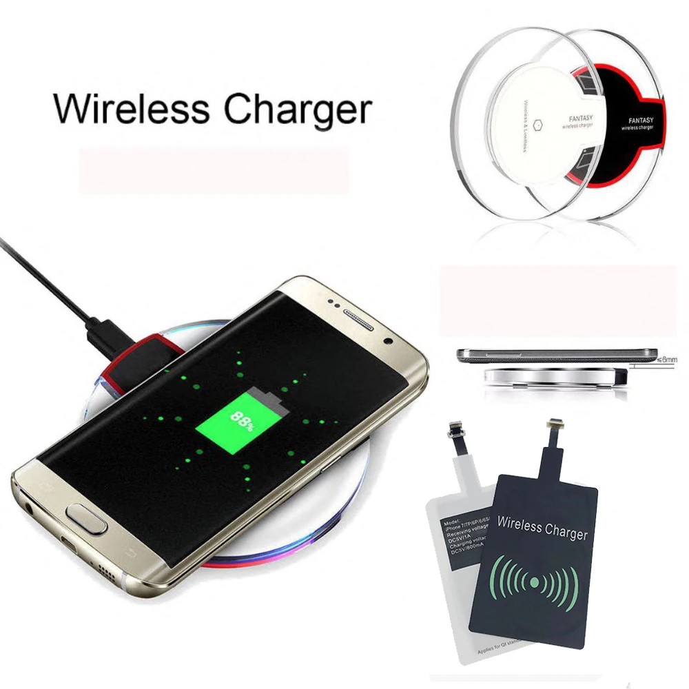 Hxairt 2018 Qi Wireless Charger Receiver Module for Smart Charging Adapter Receptor for iphone 5s 6s 6p 7P for samsung xiaomi Hxairt 2018 Qi Wireless Charger Receiver Module for Smart Charging Adapter Receptor for iphone 5s 6s 6p 7P for samsung xiaomi