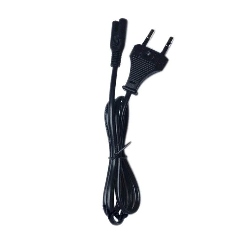 

European AC Power Cord Power Cable For Electric Devices Radio Battery Chargers Game 140 cm LB88