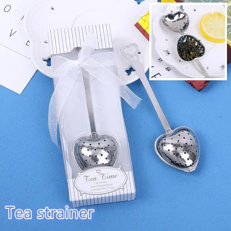 

Heart Design Spoon Tea Infuser Filter Souvenir Bridal Shower Favor Gift Glitzy