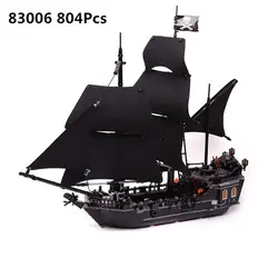 King 83002 (16006) 804 шт Пираты Карибского моря черный жемчуг строительный блок 4184 прекрасная образовательная игрушка для детей