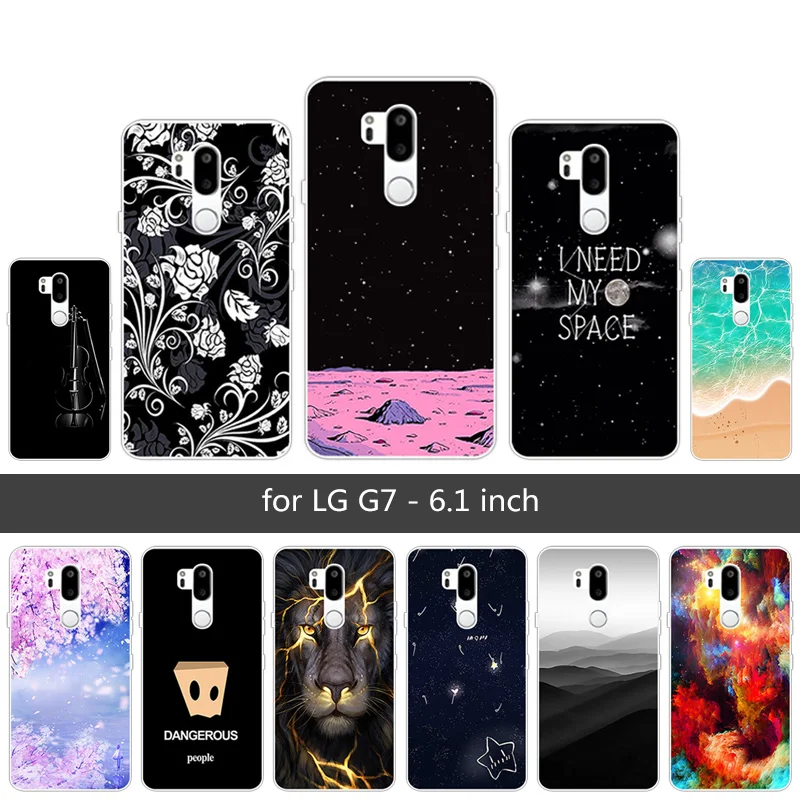 Мягкий ТПУ для Capas LG G7 Sunrise Чехлы 6 1 дюйма Ультратонкий силиконовый чехол ThinQ G710
