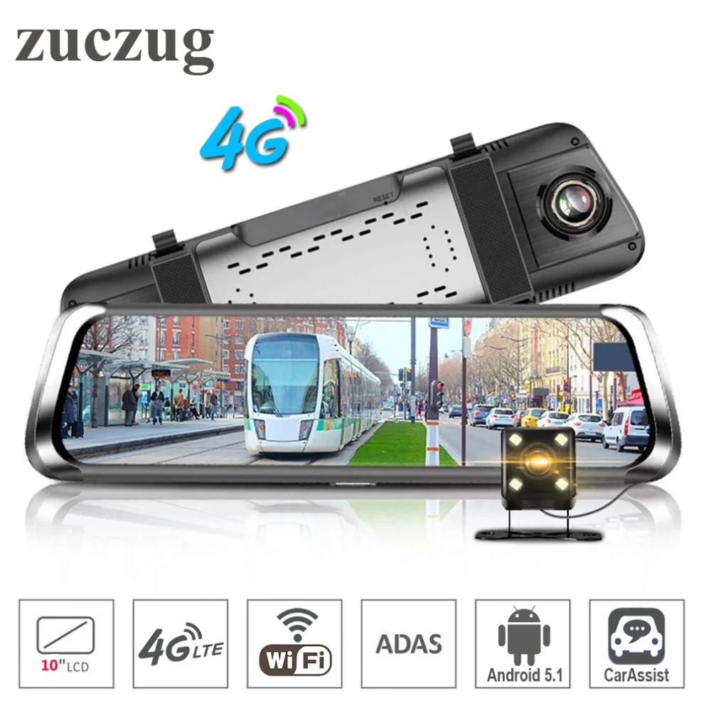 

10" Touch Screen DVR backup Rear View mirror WiFi 4G Android Car DVR Camera 1080P Full HD Video Recorder GPS navigation Dash Cam