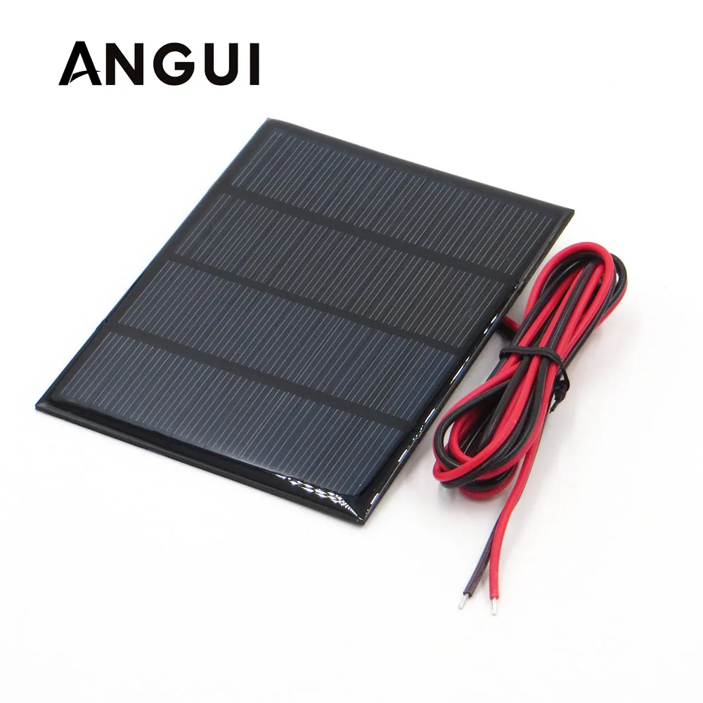 

18V 1.5Watt with 100cm extend cable Solar Panel Polycrystalline Silicon DIY 12V Battery Charger Module Mini Solar Cell wire toy