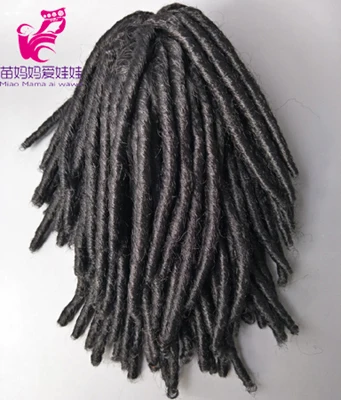 25-28 см размер головы куклы маленький Сенегальский твист вязание крючком косы для ручной работы ткань кукла DIY Волосы заменить волосы для 18 дюймов куклы - Цвет: 16.99