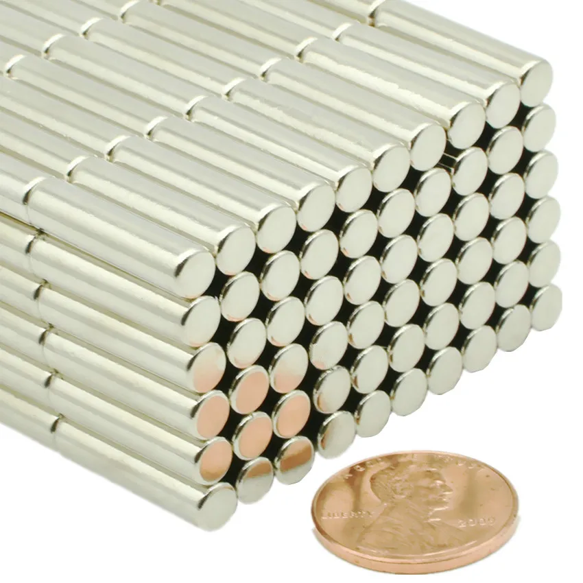 N35 Cylinder Diameter 5x20 mm NdFeB Rod Strong Neodymium