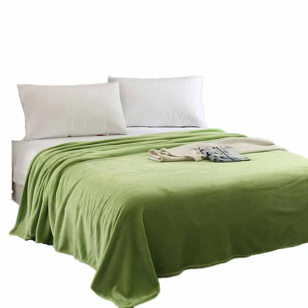 70*100 см супер мягкое теплое однотонное теплое микро плюшевое Флисовое одеяло плед диван постельные принадлежности дропшиппинг#30 - Цвет: C