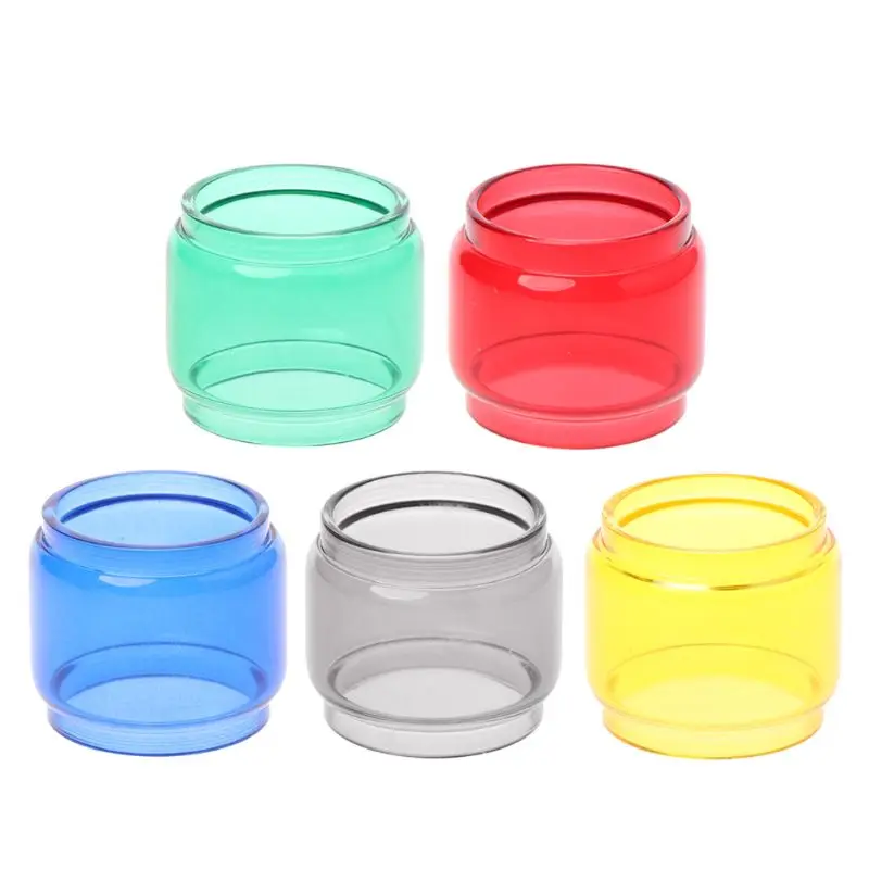 

Transparent Colorful Vape Glass Tube Glass Tank Electronic Cigarette Accessories for TFV12 Prince Vaporizer Atomizer