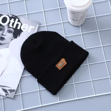 Вязаные шапки 1987 с вышивкой, лыжные теплые зимние шапки, повседневные уличные, унисекс, мягкие, свободные, Лыжные шапки бини для мужчин и женщин, зимняя теплая шапка