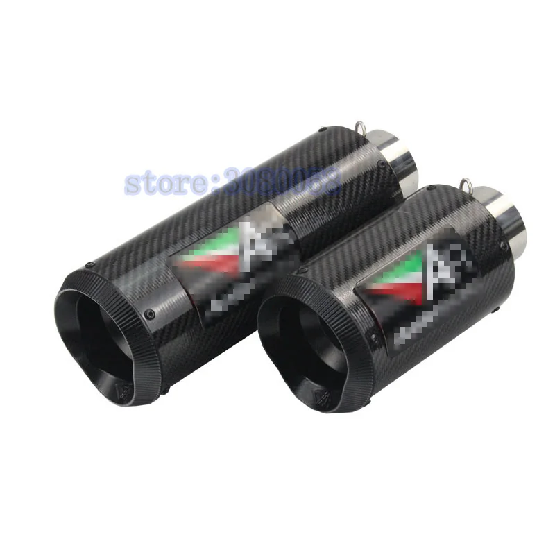 

51mm 61mm Universal Motorcycle Exhaust Muffler Modified Exhaust Stainless Steel Carbon Fiber Fit Most Motorbike Harley Yamaha