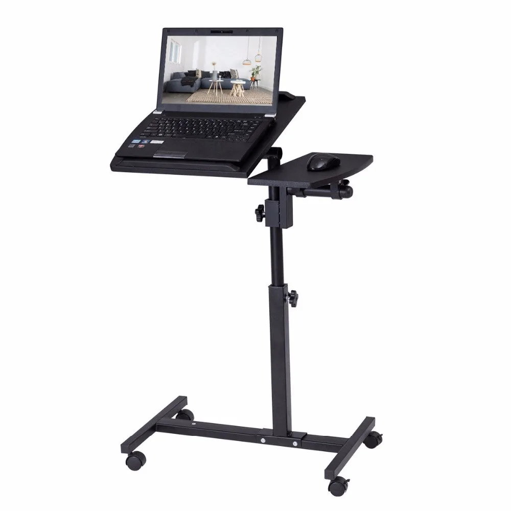 Goplus Angle and Height Adjustable Laptop Desk Rolling Notebook Sofa Bed Table Stand Modern Home Office Computer Desks HW56538 Goplus Angle and Height Adjustable Laptop Desk Rolling Notebook Sofa Bed Table Stand Modern Home Office Computer Desks HW56538