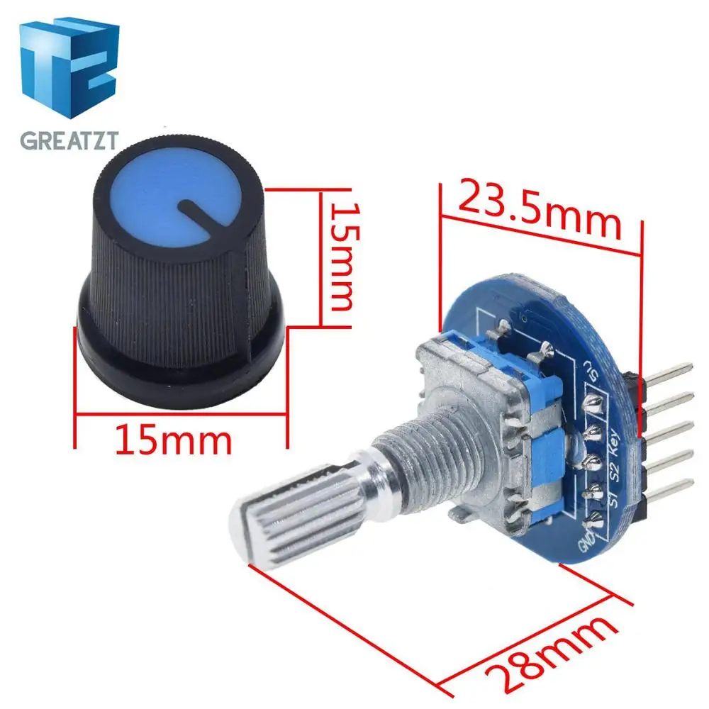 Модуль роторного кодировщика GREATZT для Arduino датчик разработки кирпича круглая