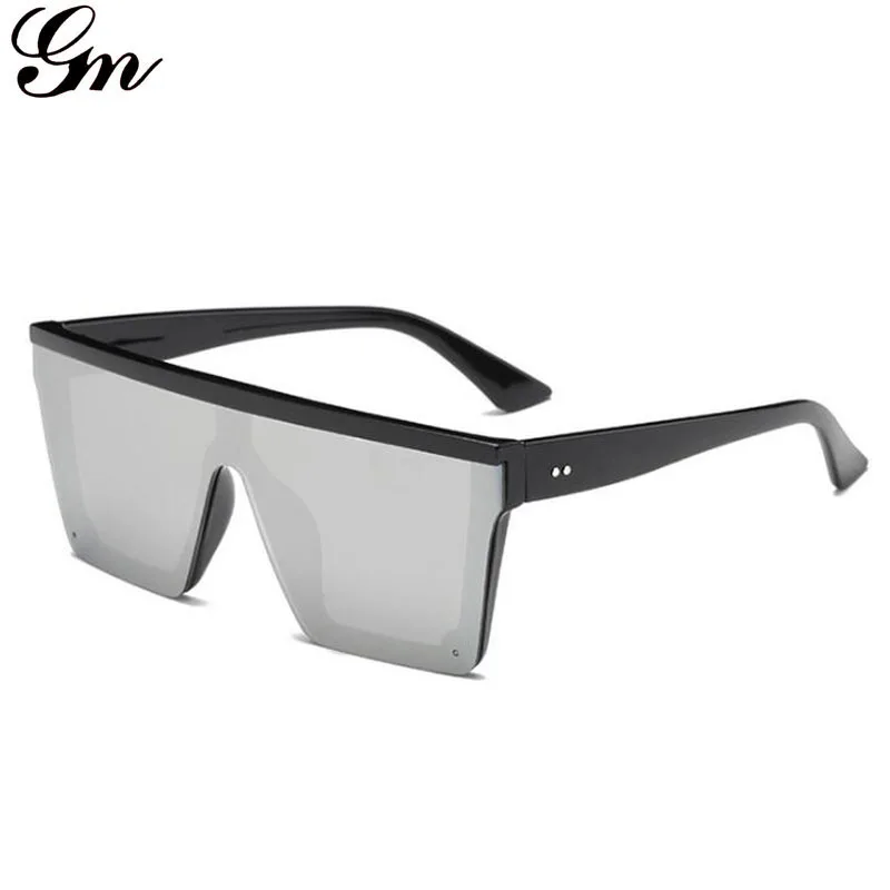 

G M Flat-Topped Bamboo Wood Oversized Square Glasses Sunglasses Women Of Summer 2018 Classic Sunglasses For Women With Large Su