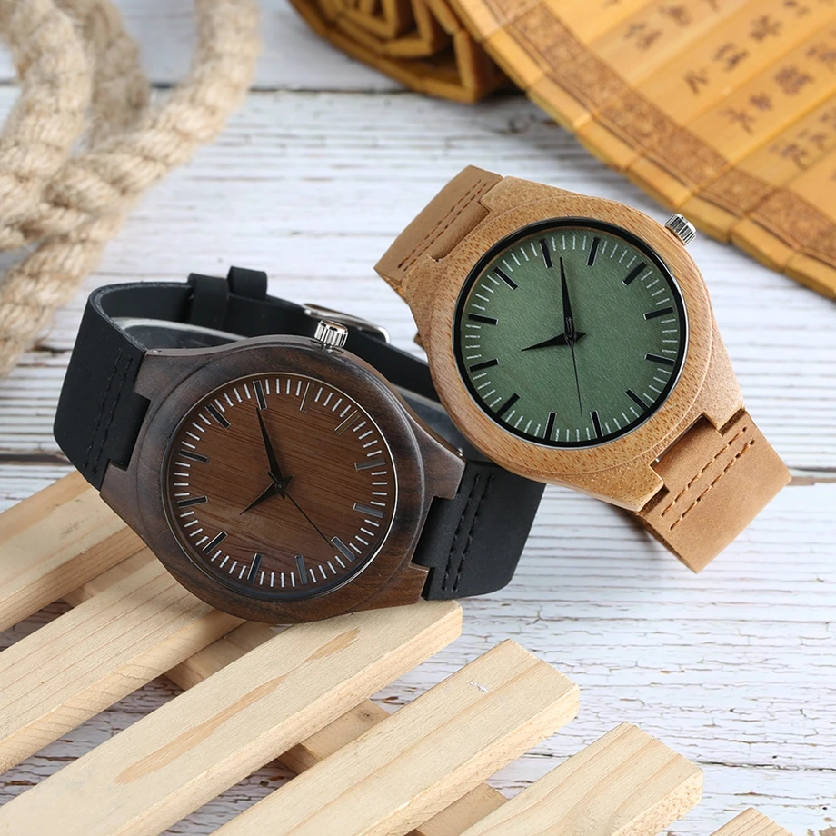  Casual Quartz Mens Watches Bamboo Wristwatch Gift for Women Relogio Feminino Wooden Watches 2018 Men  (3)
