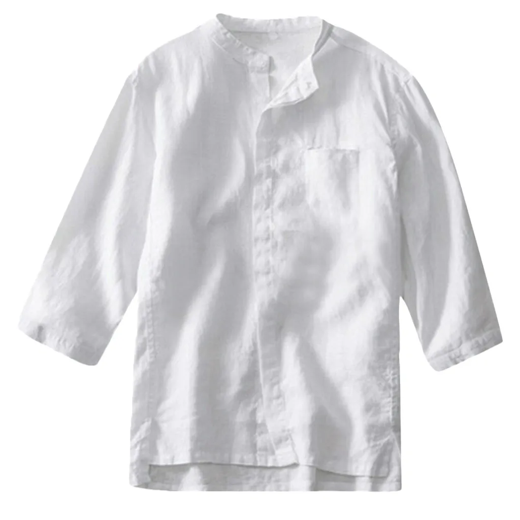 linen half shirts