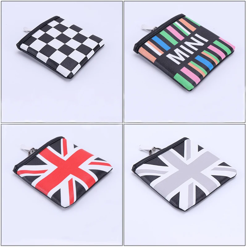 Кожаный Автомобильный мешочек для выхода воздуха Union Jack сумка Органайзер