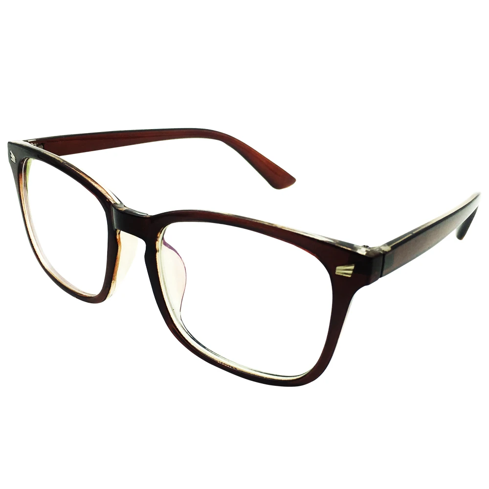 

Computer Distance Glasses Anti Blue Ray Myopia Oversize Spectacles -0.25 to -6 Womens Brown Shortsighted Nearsighted Eyewear