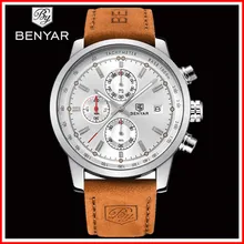 Для мужчин смотреть benyar 2017 Топ люксовый бренд Модные Хронограф