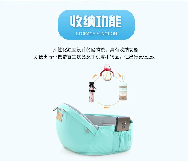 AINOMI Ergonomic Baby Carrier with hipseat four season mulityfunction Load 20kg Wrap Sling Children YIXIANG1820
