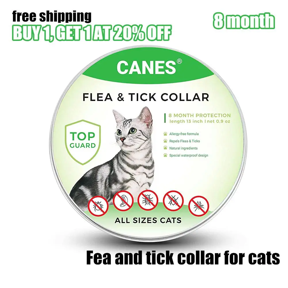 Dog Collars & Leashes Cat Anti Flea Mite Tick Collar Deodorize Natural