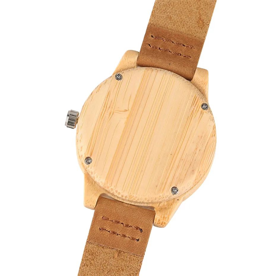 Minimalist Arabic Numerals Bamboo Women Watches 05
