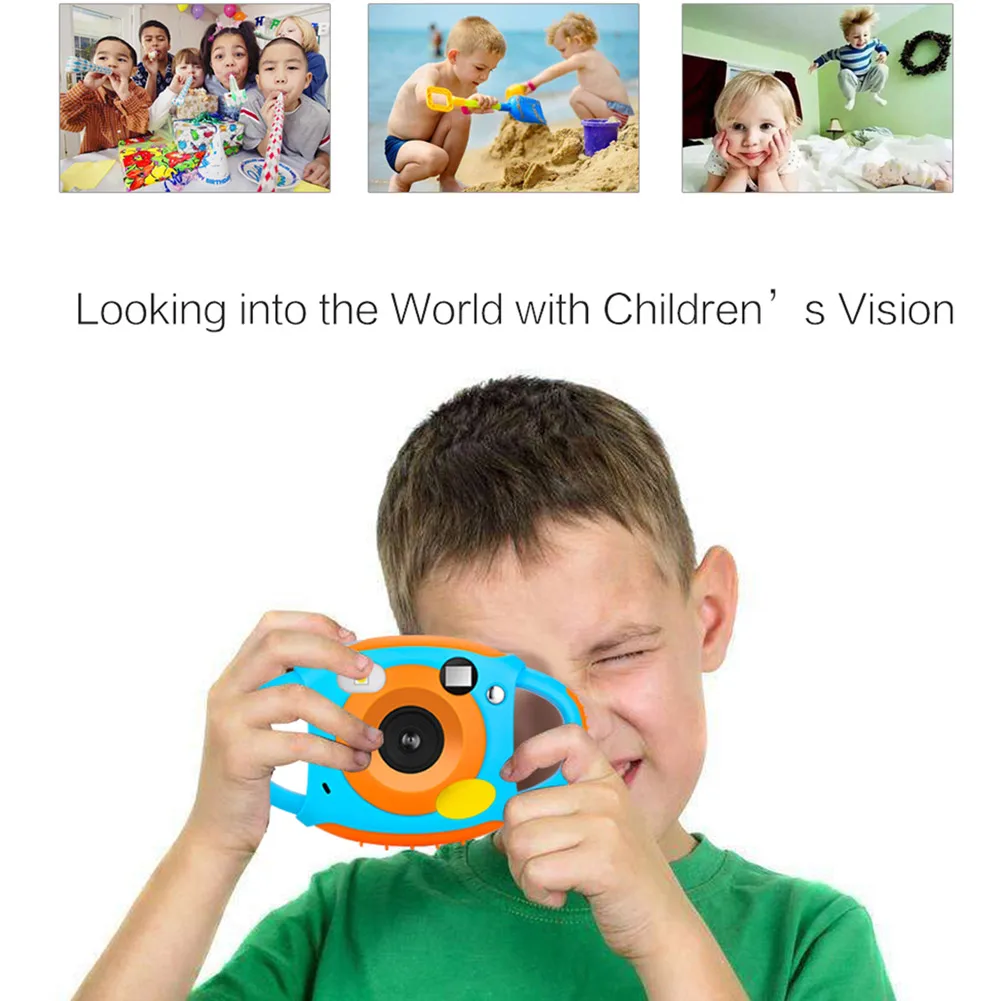 

New Mini Kids Digital Camera Shockproof HD Screen Display Portable Gift for Children