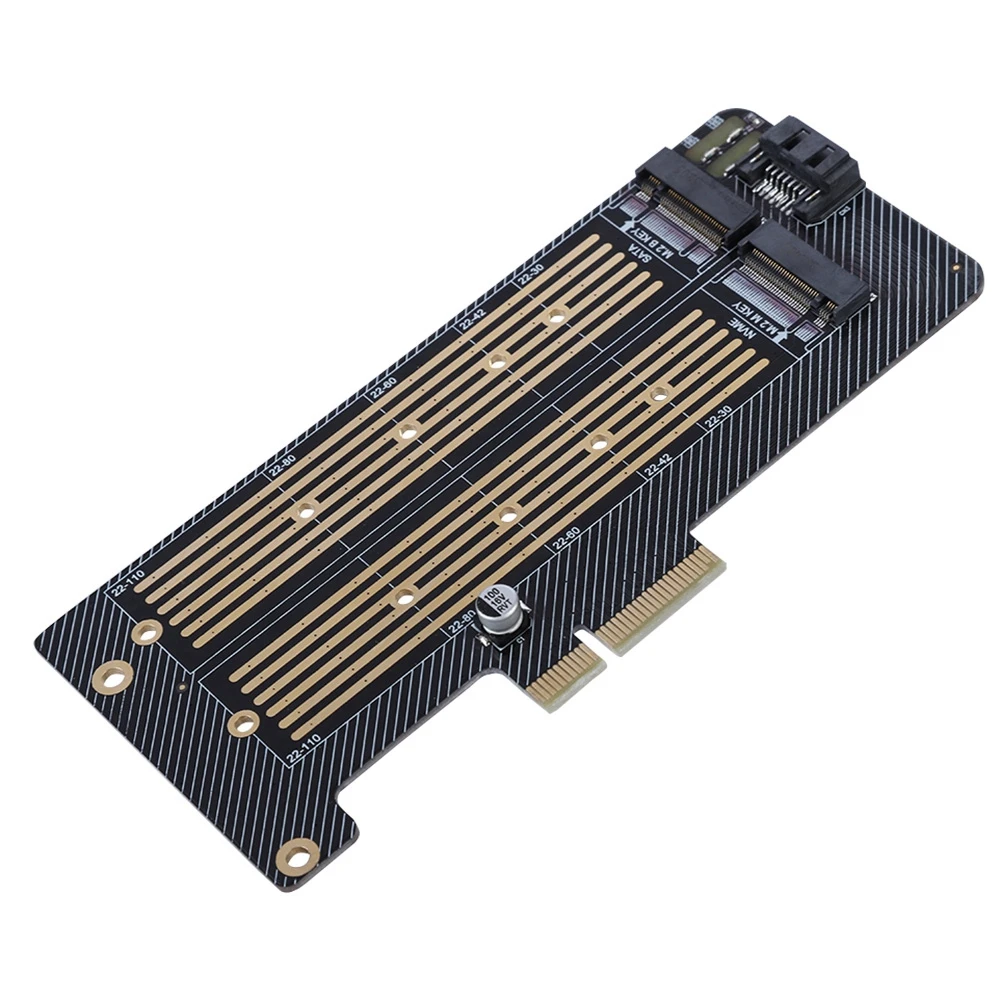 M.2 Накопитель SSD с протоколом NVME NGFF к PCI Express X4 конвертерная плата адаптера M ключ Вит B ключ двойной Порты и разъёмы
