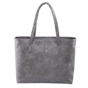

Fashion Design Women Bag 2020 Female Leather Handbag Brief Shoulder Bags Gray black Large Capacity Luxury Handbags Tote Bags