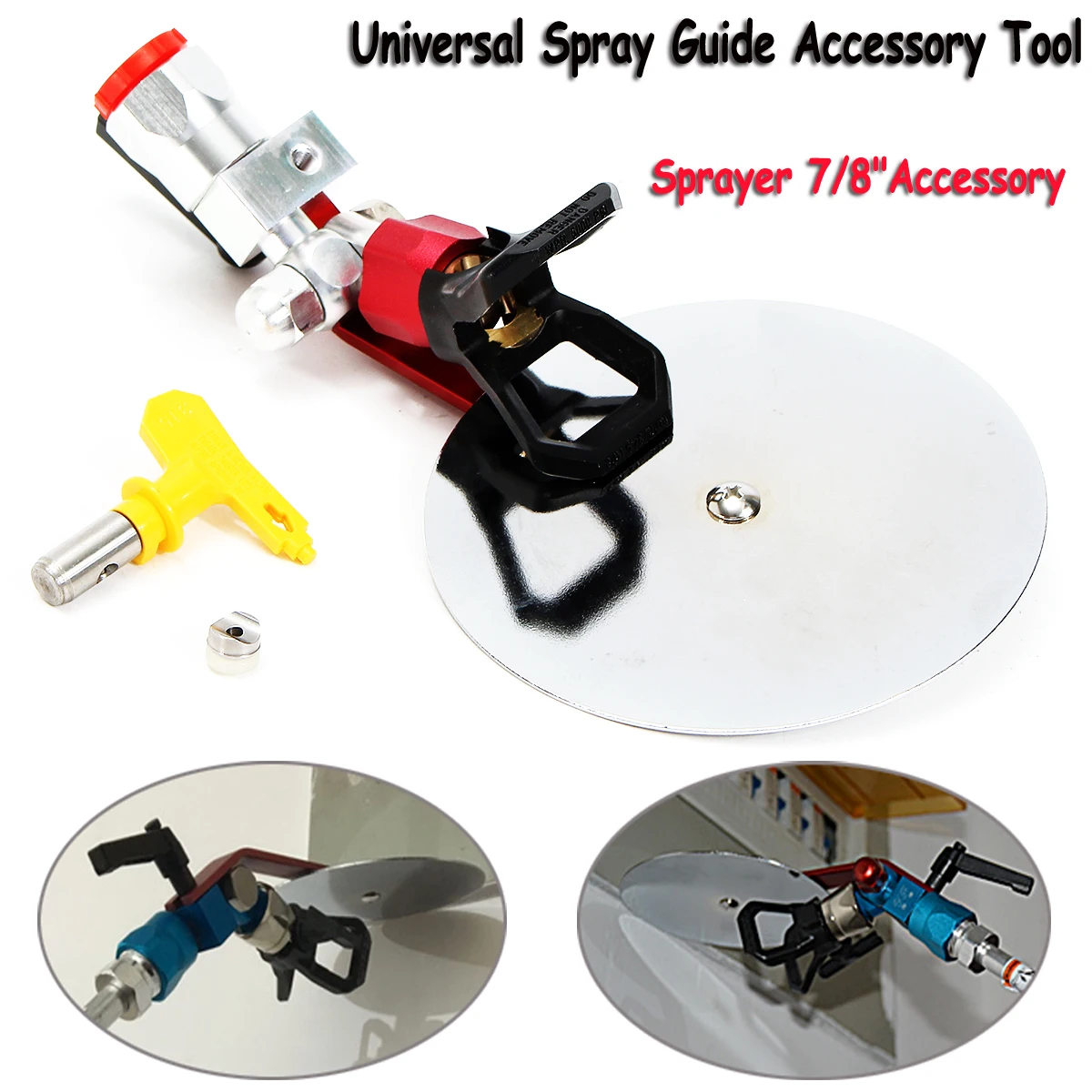 

25cm x 6cm Universal Spray Guide Tool for 7/8 Inch Nozzle Paint Sprayer Pneumatic Power Tool Parts Airless Spray Tip Hardware