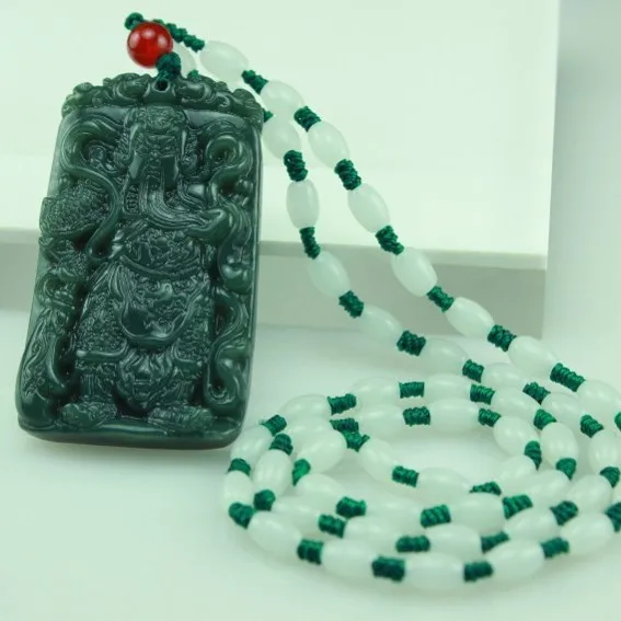 

Natural hetian stone guan gong hang brand