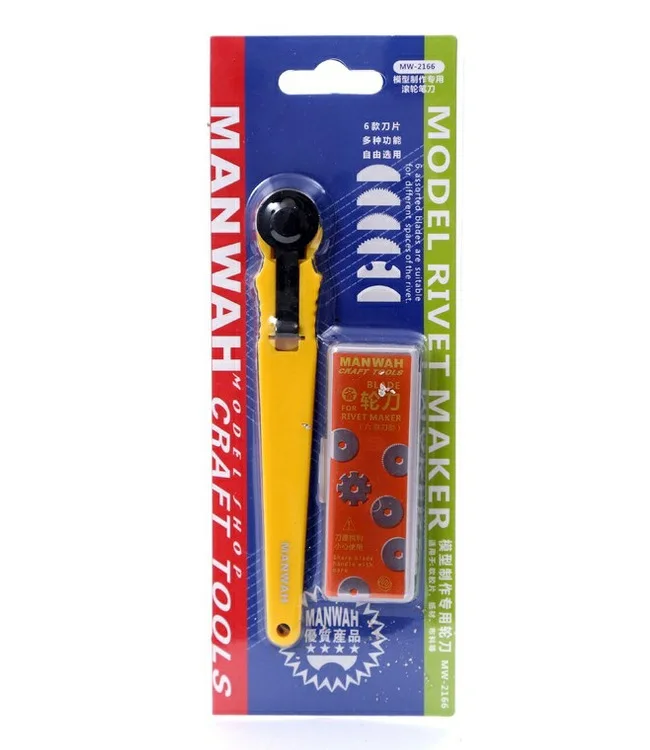 GJQG11 MANWAH Hobby Rivet Maker With 6 Types Of Blades Craft Tools NEW