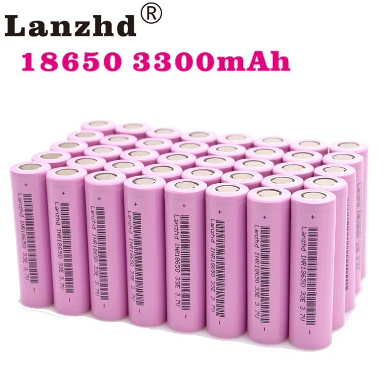  18650 Rechargeable Batteries For Samsung 18650 Battery 3300mAh INR18650 30A lithium Li ion 3.7V 186