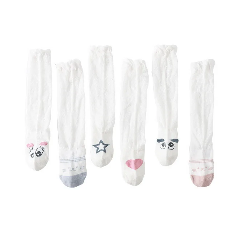Летние сетчатые тонкие хлопковые противомоскитные чулки для малышей шелковые Детские чулки для детей 0-1-3 лет