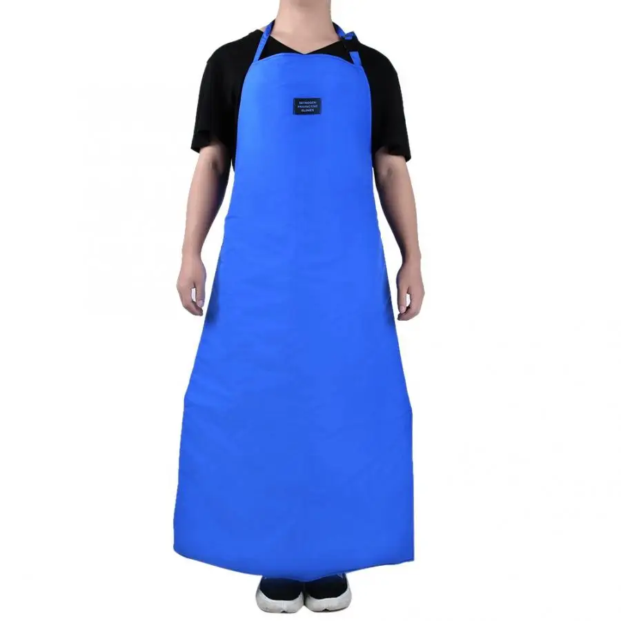 

Safety Cryo-Apron Cryogenic Ultra-low Temperature Apron Nitrogen Protective /Blue
