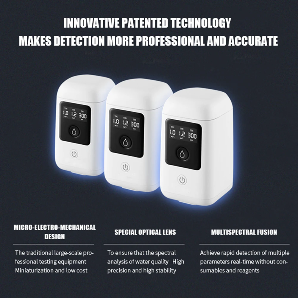 

Temperature Durable Dissolved Oxygen Wireless Digital Portable Water Detector Multi-parameter Sensor Drinking Kitchen Easy Use