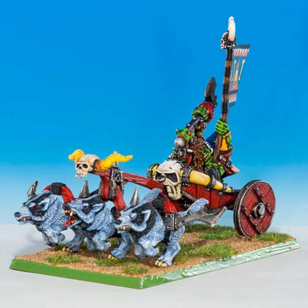 

Greenskins Chieftan Grom's Goblin War Chariot