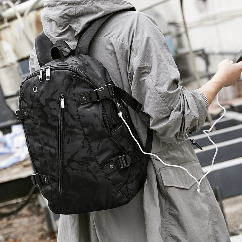 

Backpack Men's Shoulder Bag Casual Large Capacity Travel Bag Fashion Trend Korean High School Junior High School Student Bag Men