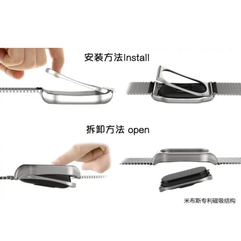 Металлический ремешок mi jobs, ремешок для mi Band 2, браслет из нержавеющей стали для Xiaomi mi Band 2, сменный для mi Band 2