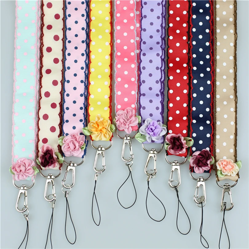 

Color wave points Neck Strap Lanyards for key ID Card Gym Mobile Phone Straps USB badge holder DIY Hang Rope personality Lanyard