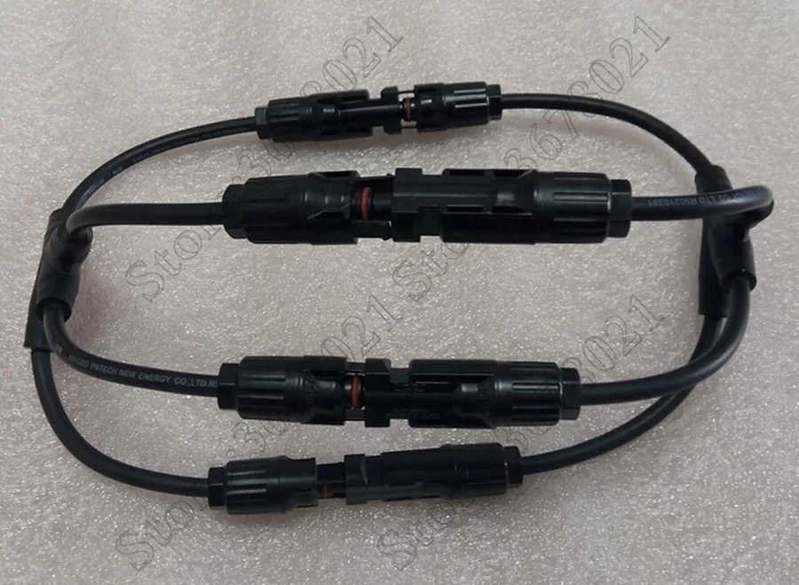Grado A 20 pares/50 pares par MC4 Y conector del Cable del Panel Solar rama 1 A 3 tipo macho y hembra - 3