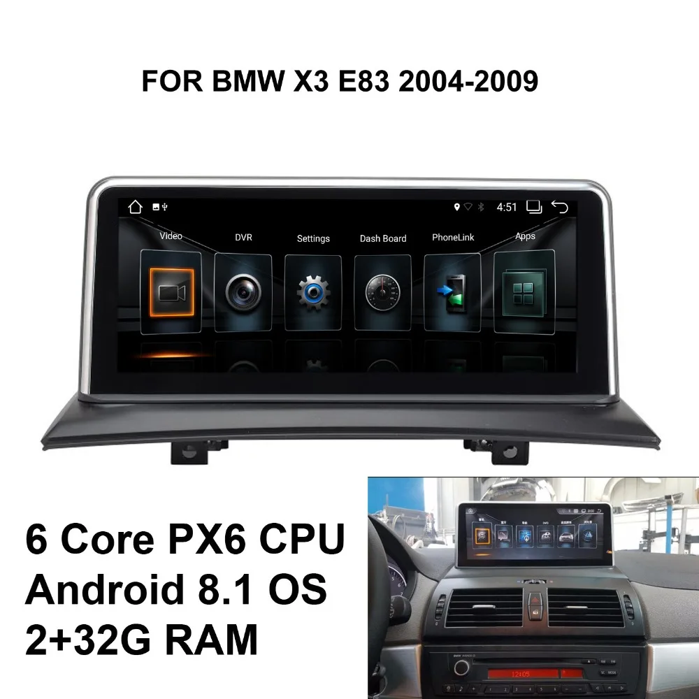 

COIKA Android 8.1 System Car Multimedia Screen For BMW X3 E83 2003-2009 GPS Navi Receiver BT IPS Screen WIFI Google 6-Core CPU