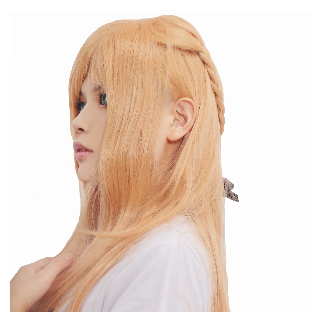 XCOSER Sword Art Online Асуна Юки 100 см длинный парик для Хэллоуина косплей аниме костюм