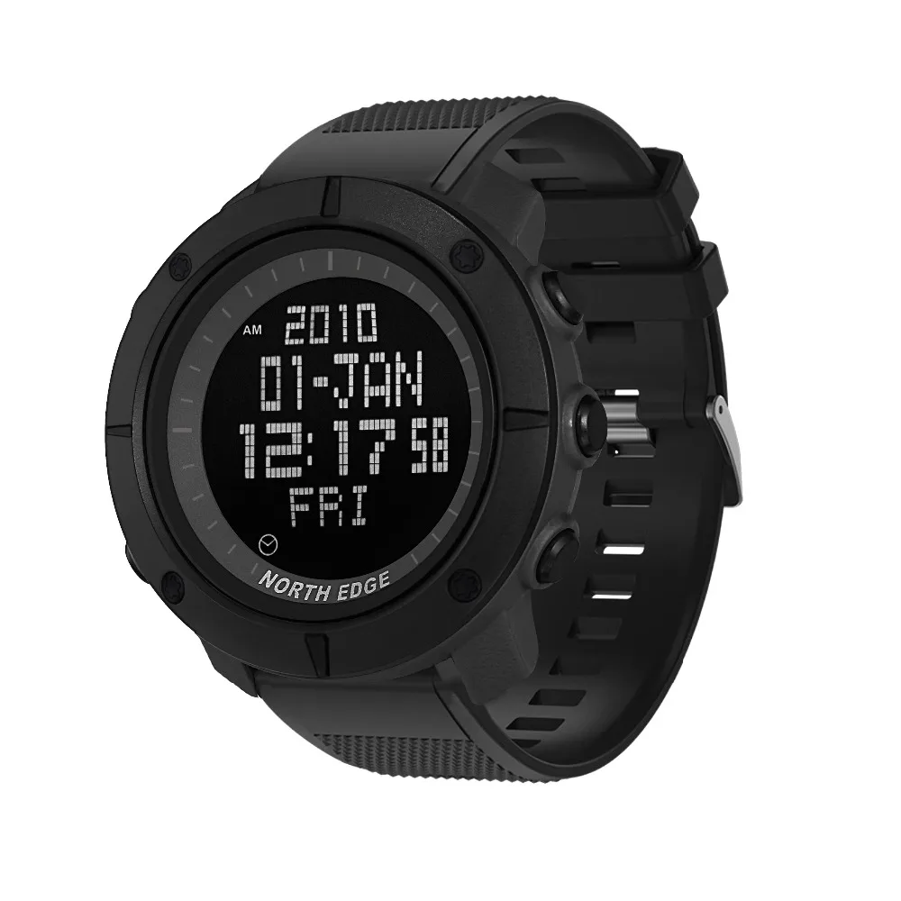 Günstige NORDEN RAND Welt Zeit Männer Sport Armee Uhren Wasserdicht 50 m Digitale Uhr Lauf Schwimmen Uhr Tauchen Armbanduhr Montre Homme