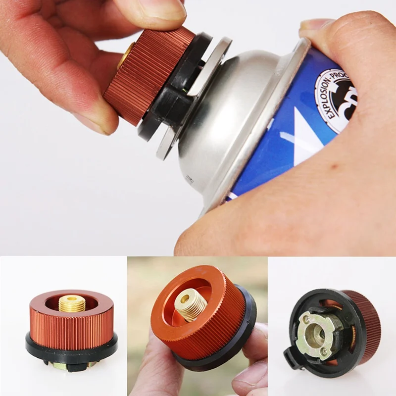

Auto-off Picnic Gas Stove Burners Adaptor Conversion Split Type Furnace Connector Tank Adapter Camping Gas Stove Aluminum Stoves