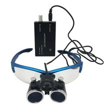 Dental Loupes 3.5X 420 mm Surgical Magnifier Binocular Magnifying Glass with LED Head Light Lamp Surgical Dentists Magnifier Dental Loupes 3.5X 420 mm Surgical Magnifier Binocular Magnifying Glass with LED Head Light Lamp Surgical Dentists Magnifier