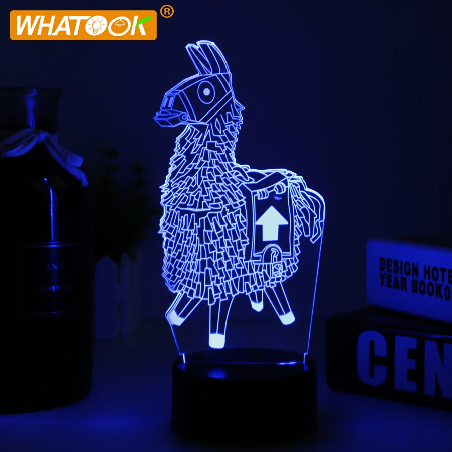 

Game Series 3D Visual Lamp RGBW 7 Colors Touch Table Desk Lights Abajur LED Lava Lamp Illusion Luminaire Holiday Gifts