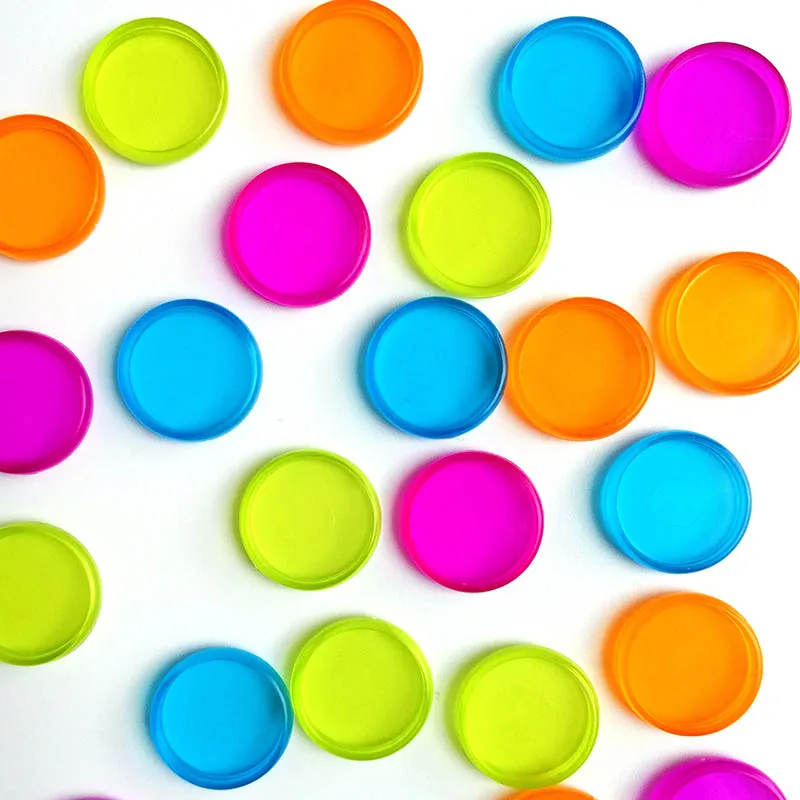 Plastic binding rings 100Pcs Inner diameter 20mm Transparent Loose Ring Circa Roll Mushroom Hole Inner Books