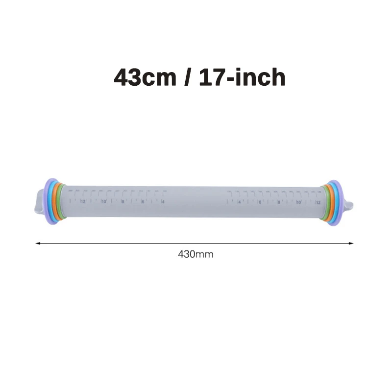 Регулируемая силиконовая Скалка тесто ролик со съемными толщинами кольца направляющие для выпечки теста пиццы пирог печенье по Leeseph