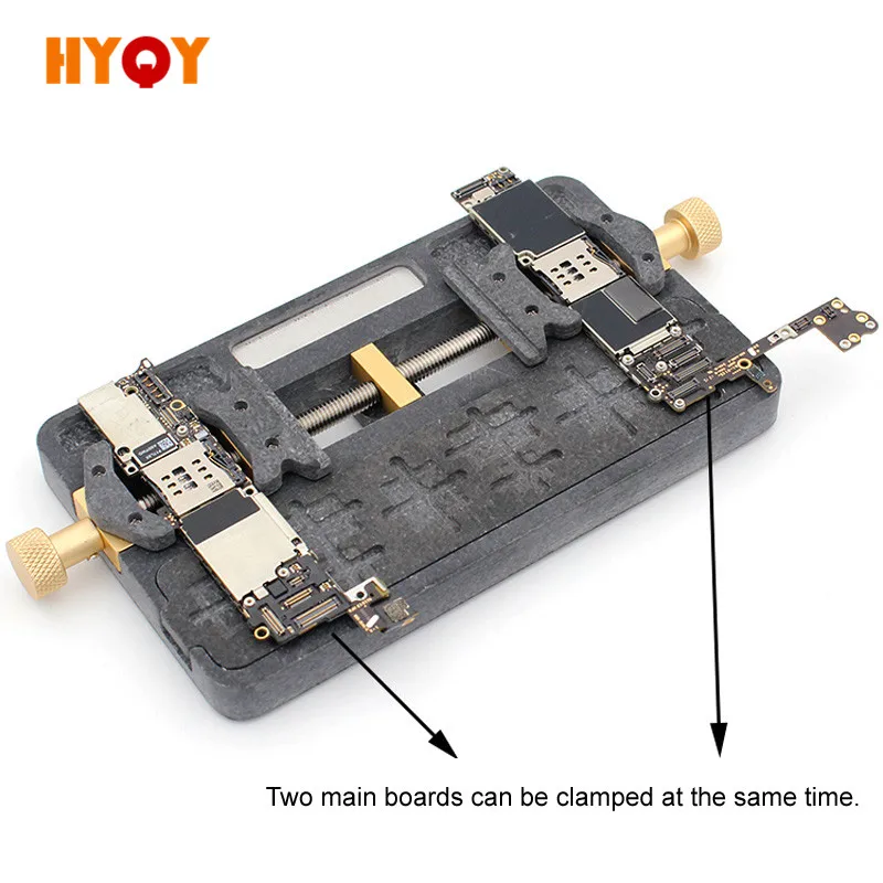 

WL Universal fixture for iphone x/8+/8g/7+/7g/6sp/6s/5s Mainboard chip NAND CPU remove glue clamp PCB circuit board jig Tools