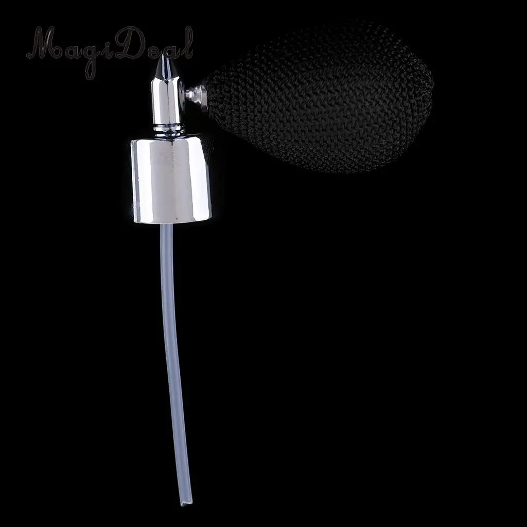 MagiDeal Hot sale Portable travel Vintage Glass Bottles Silver Cap Short Spray Atomizer Pump 18mm high quanlity